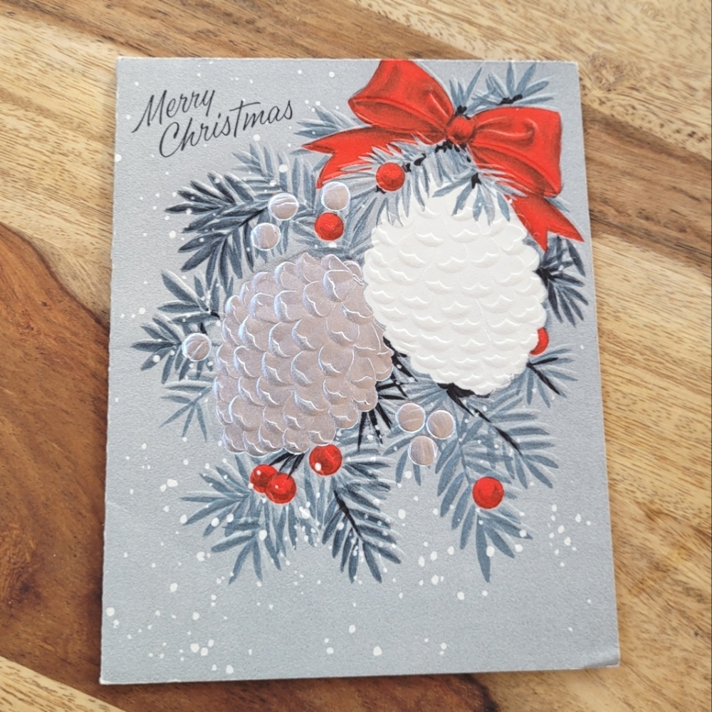 Vintage 1950s-1960s Christmas greeting card